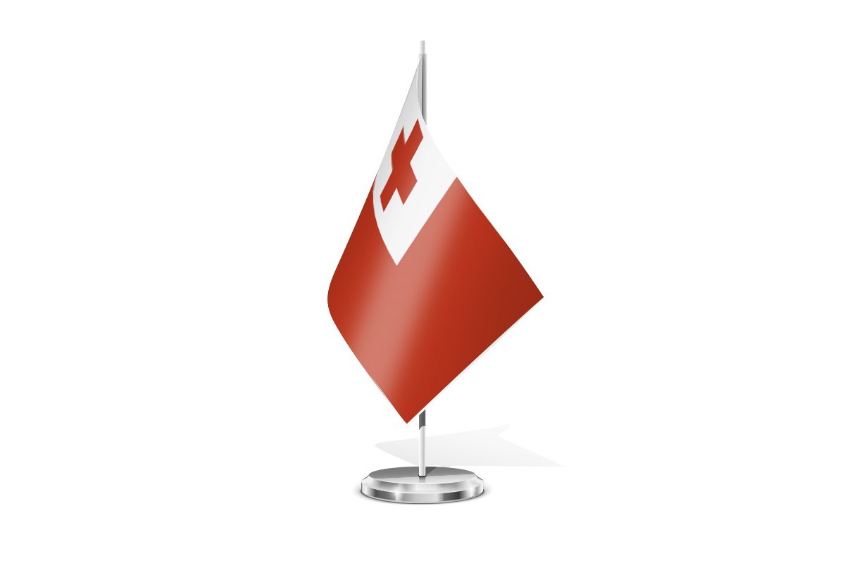 Bandera de mesa de Tonga