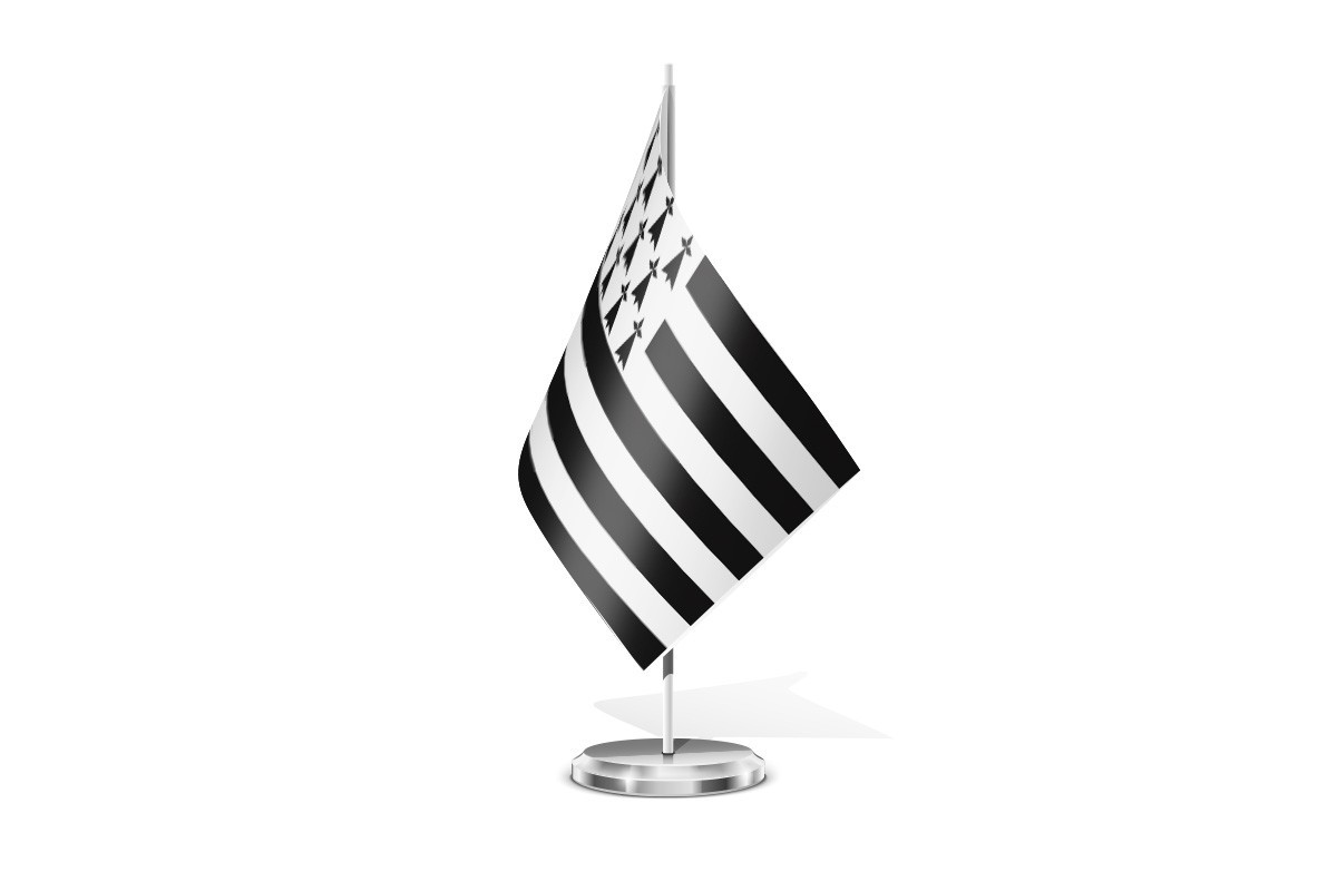 Bandera de mesa de Bretaña