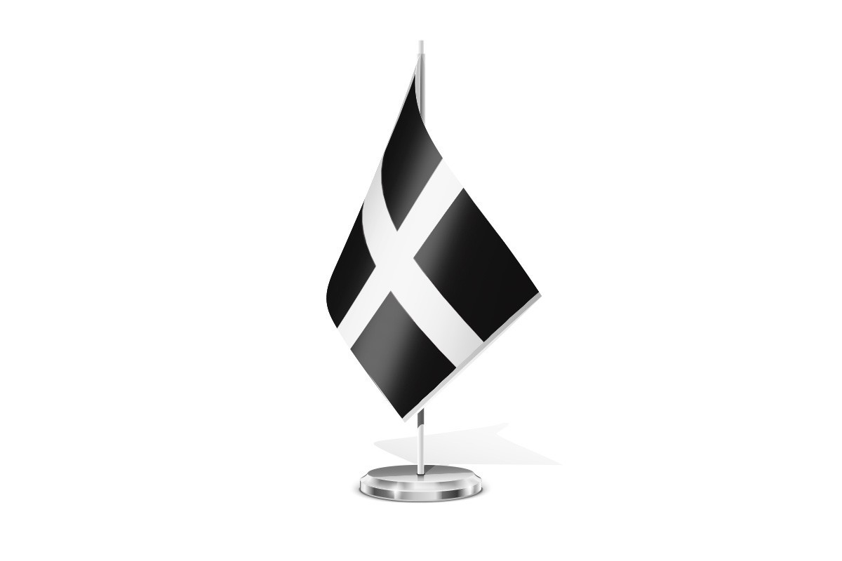 Bandera de mesa de Cornualles