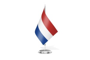 Bandera de mesa de Croacia sin escudo 123