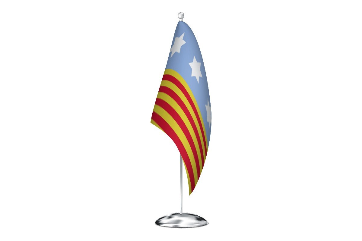 Bandera de despacho de Sant Feliu de Pallerols de alta calidad |