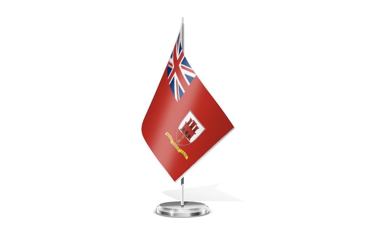 Bandera de mesa de Gibraltar Civil