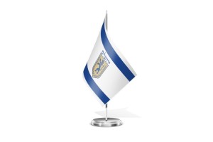 Bandera de mesa de Jerusalen 123