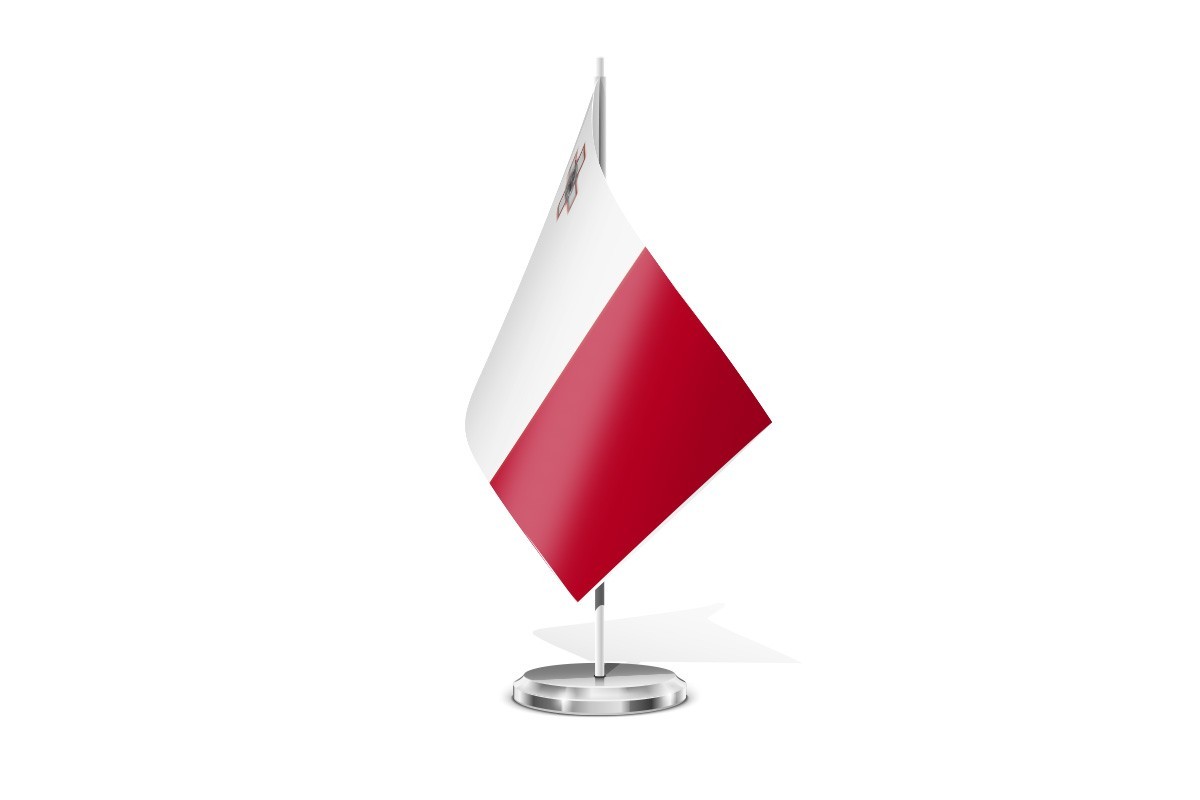 Bandera de mesa de Malta