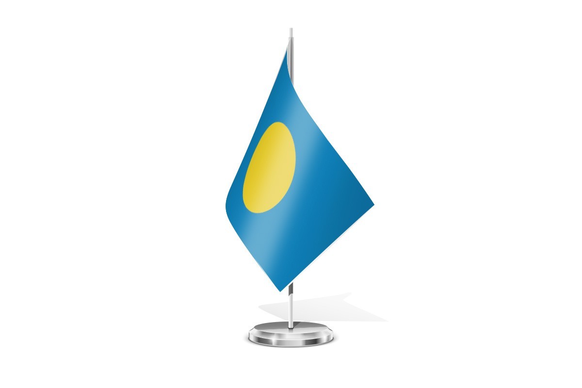 Bandera de mesa de Palaos