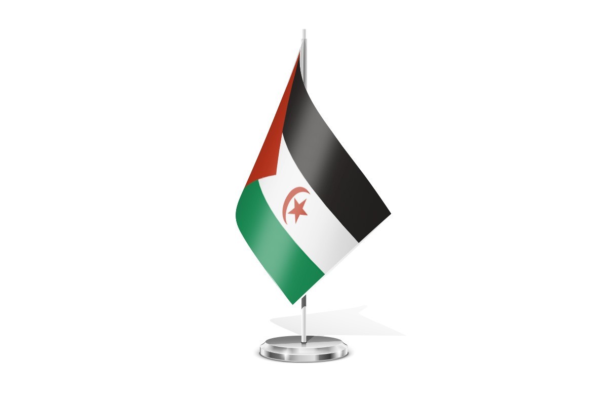 Bandera de mesa de República Arabe Saharaui