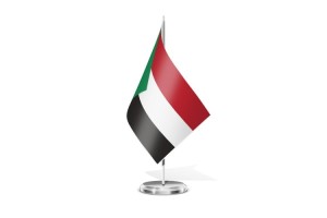 Bandera de mesa de Sudán 123