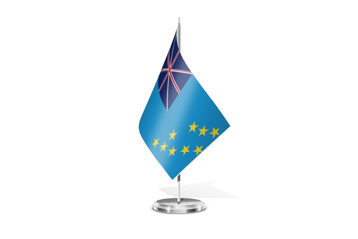 Bandera de mesa de Tuvalu
