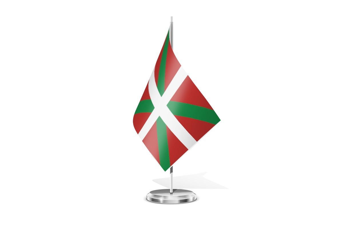 Bandera de mesa de Euskadi - Pais Vasco
