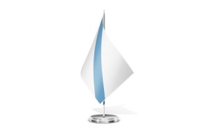 Bandera de mesa de Galicia sin escudo 123