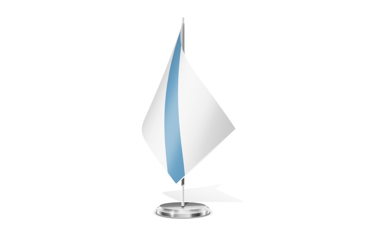 Bandera de mesa de Galicia sin escudo