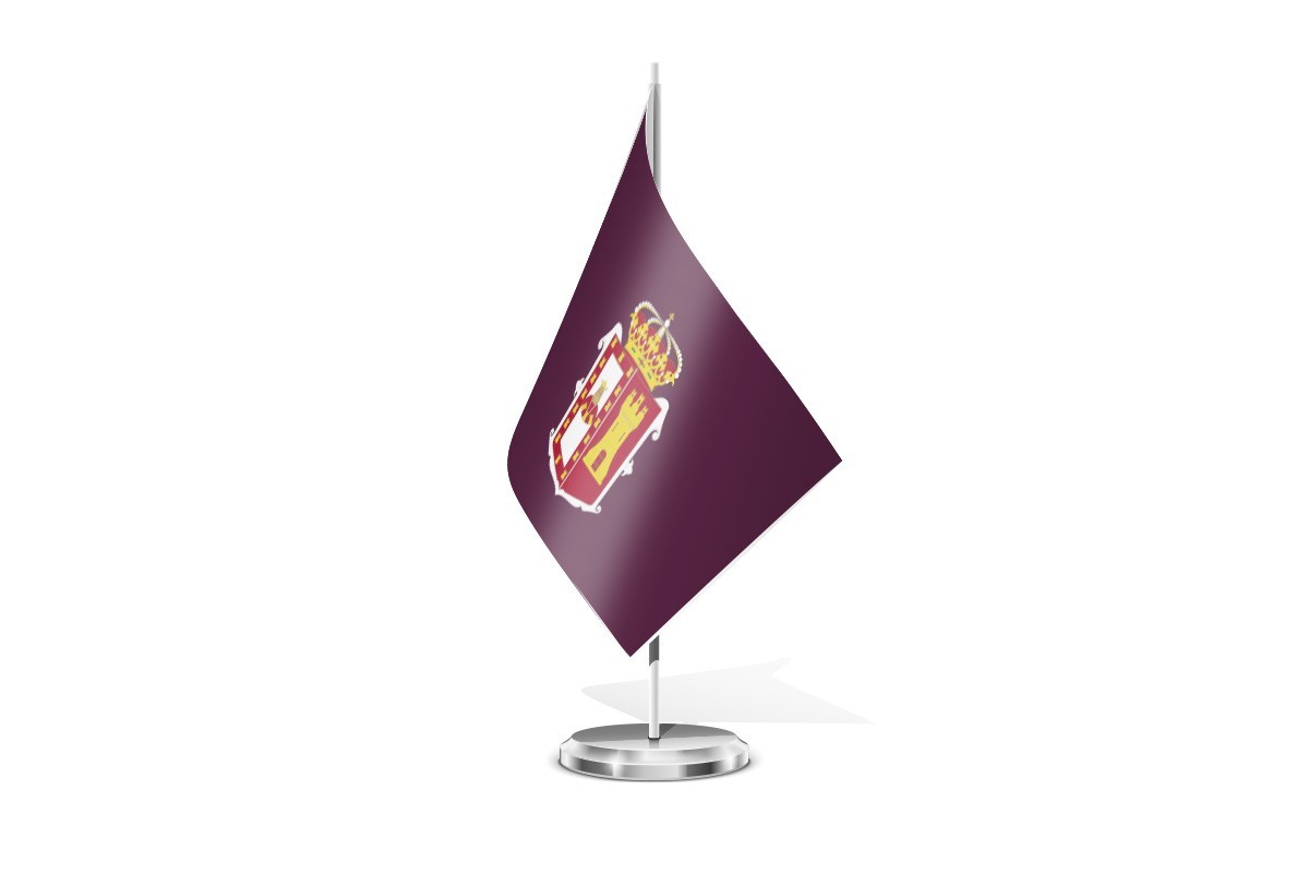 Bandera de mesa de Burgos provincia