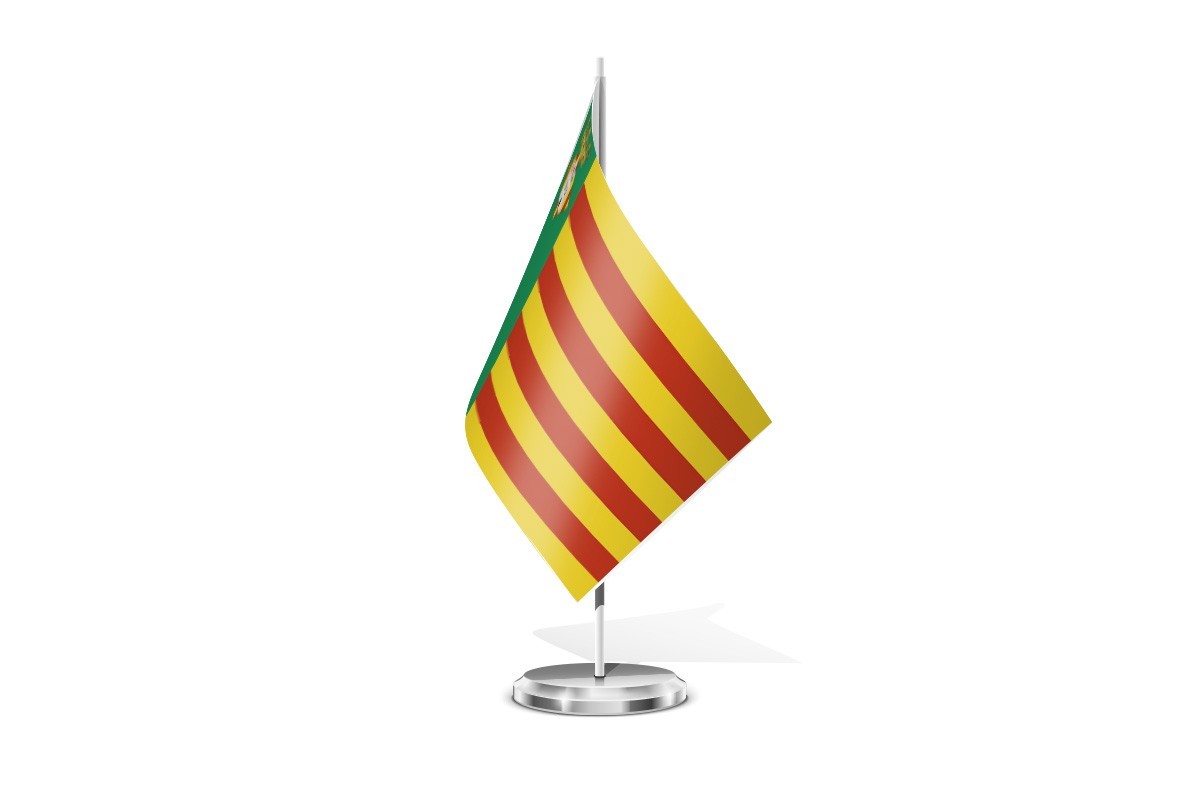 Bandera de mesa de Castellón