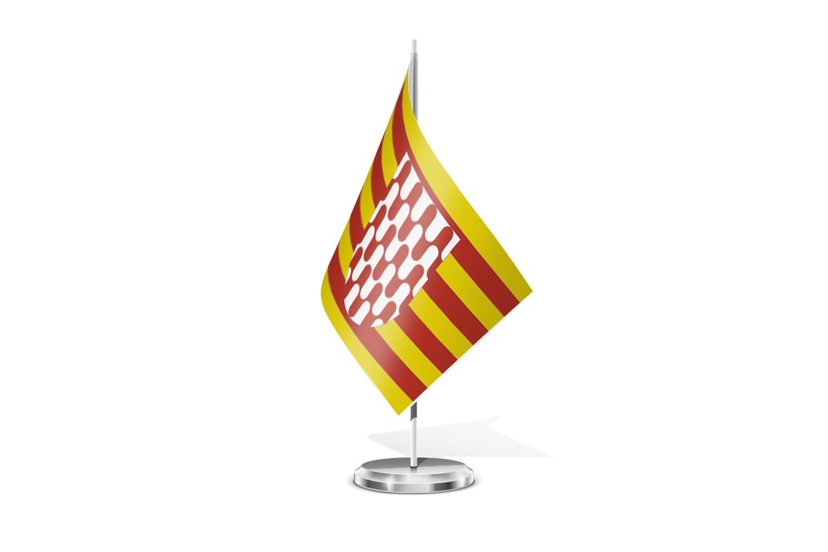 Bandera de mesa de Girona