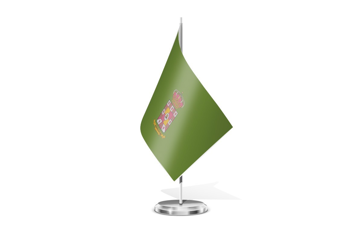 Bandera de mesa de Jaén provincia