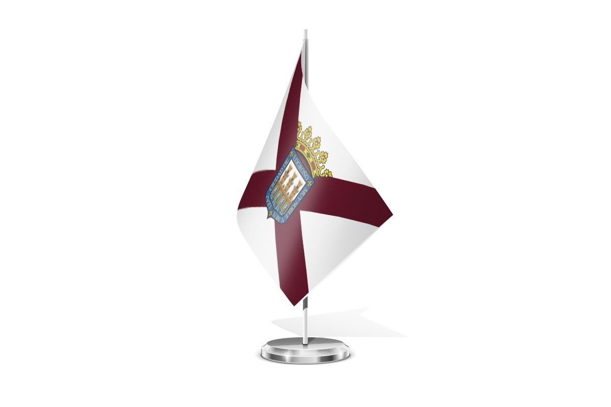 Bandera de mesa de Logroño