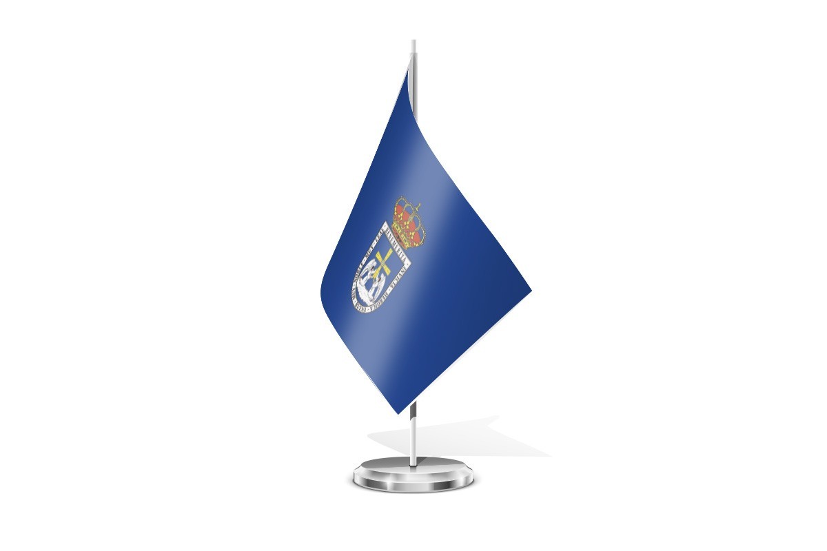 Bandera de mesa de Oviedo