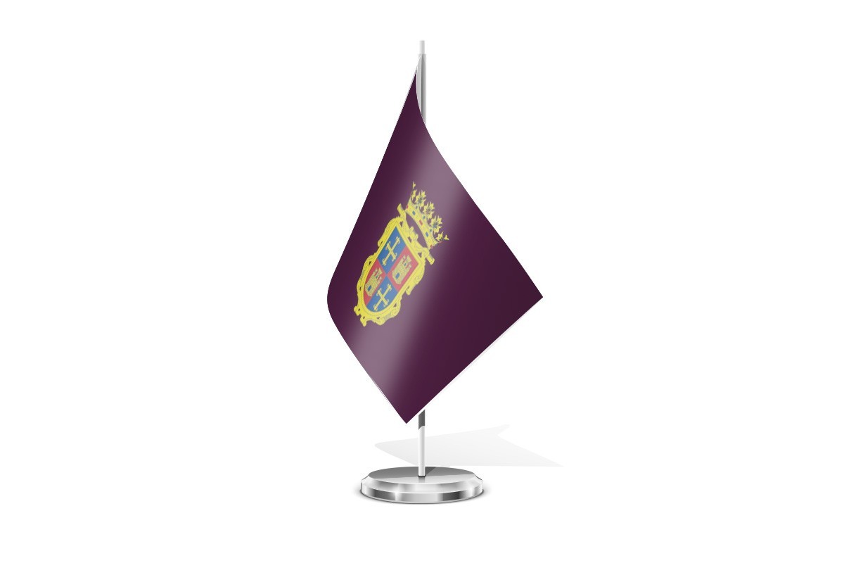 Bandera de mesa de Palencia