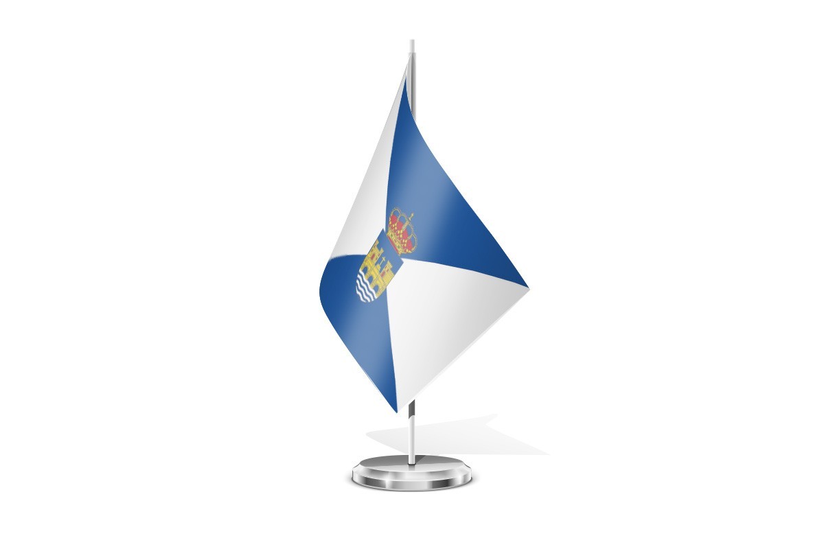 Bandera de mesa de Pontevedra