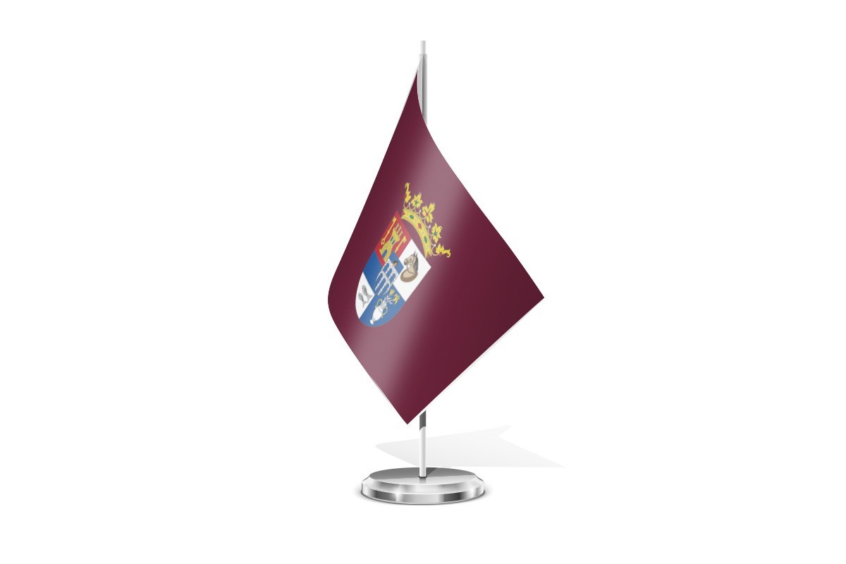 Bandera de mesa de Segovia provincia