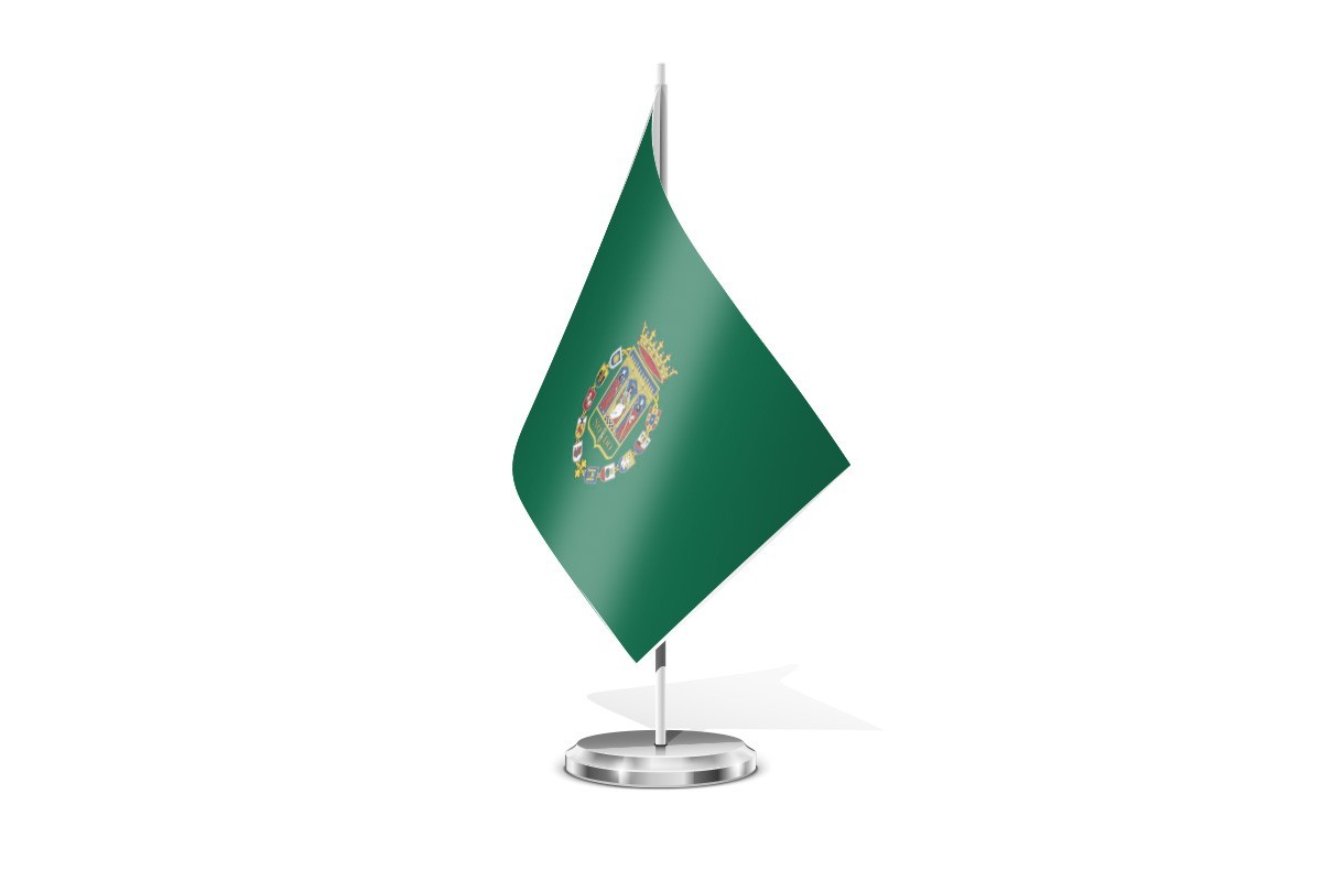 Bandera de mesa de Sevilla provincia