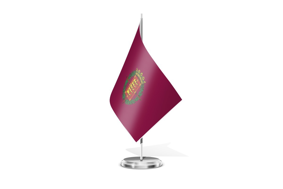 Bandera de mesa de Valladolid