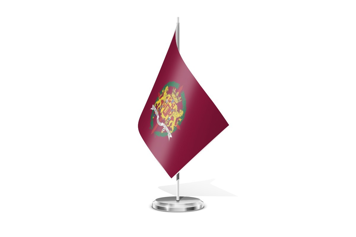 Bandera de mesa de Valladolid provincia