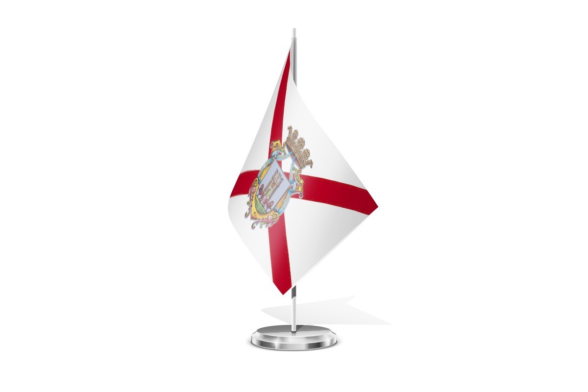 Bandera de mesa de Vitoria