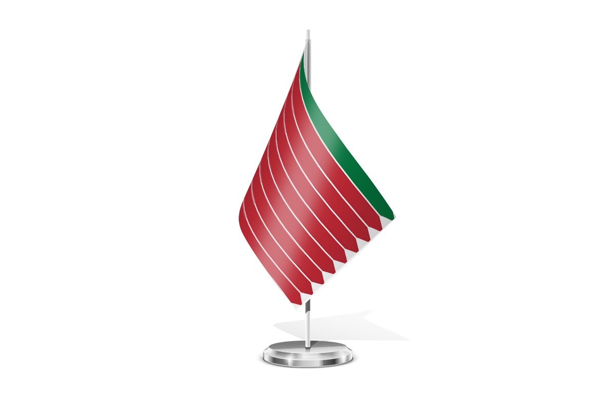 Bandera de mesa de Zamora sin escudo