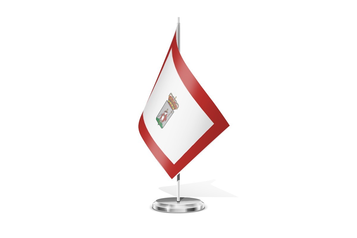 Bandera de mesa de Gijón