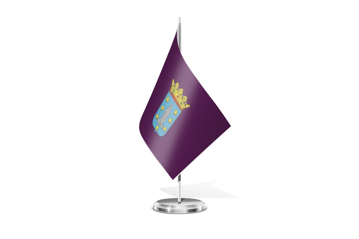 Bandera de mesa de La Coruña diputación
