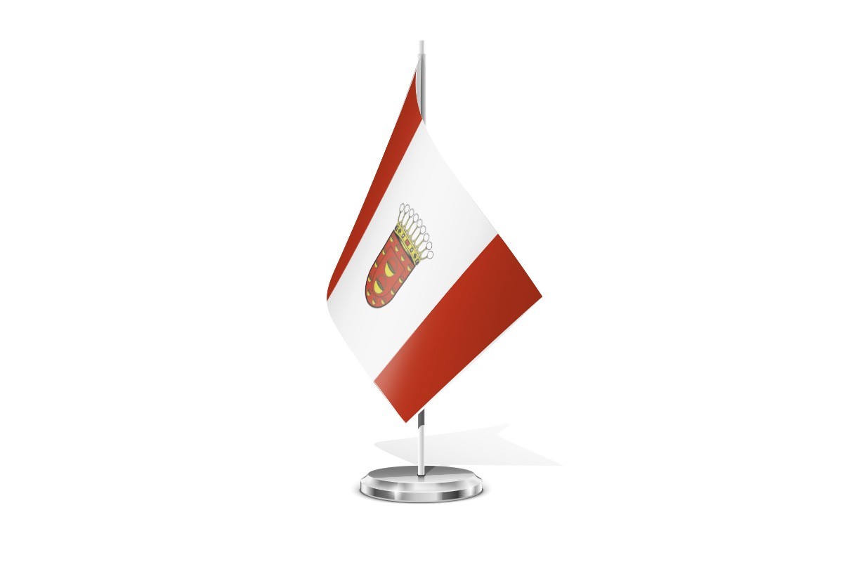 Bandera de mesa de La Gomera