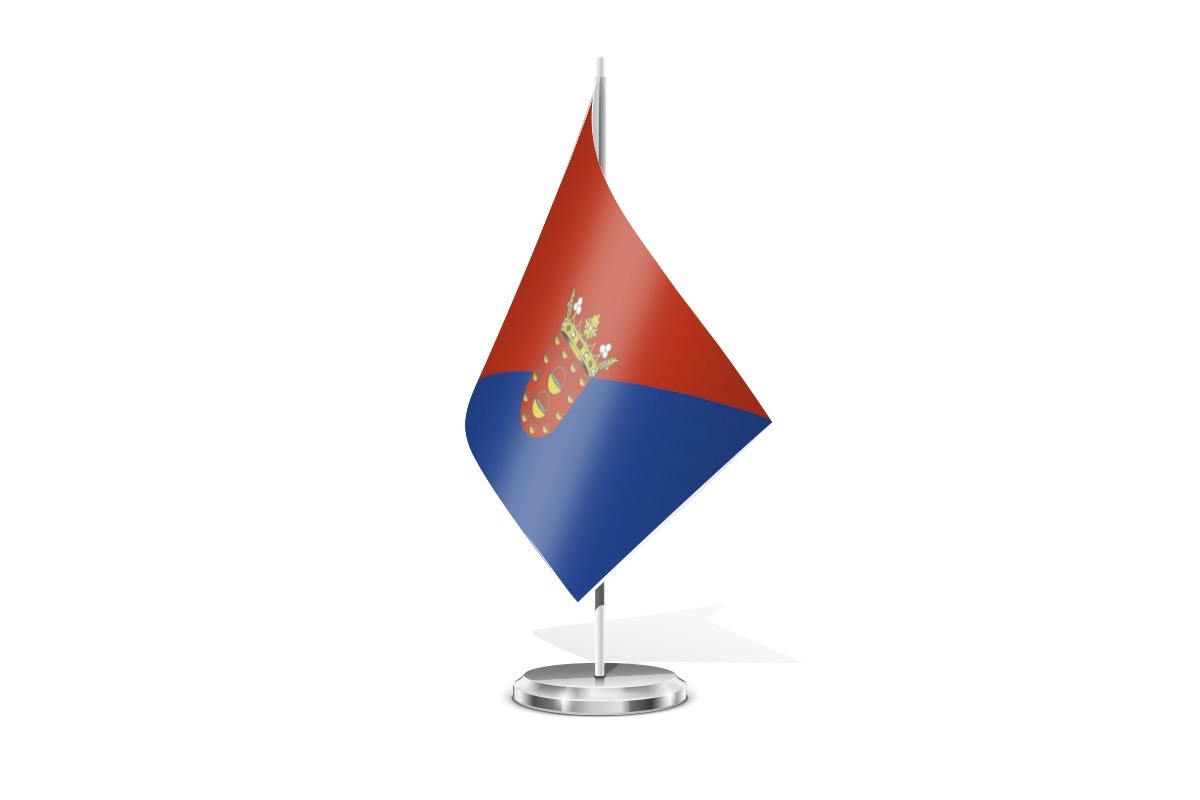 Bandera de mesa de Lanzarote