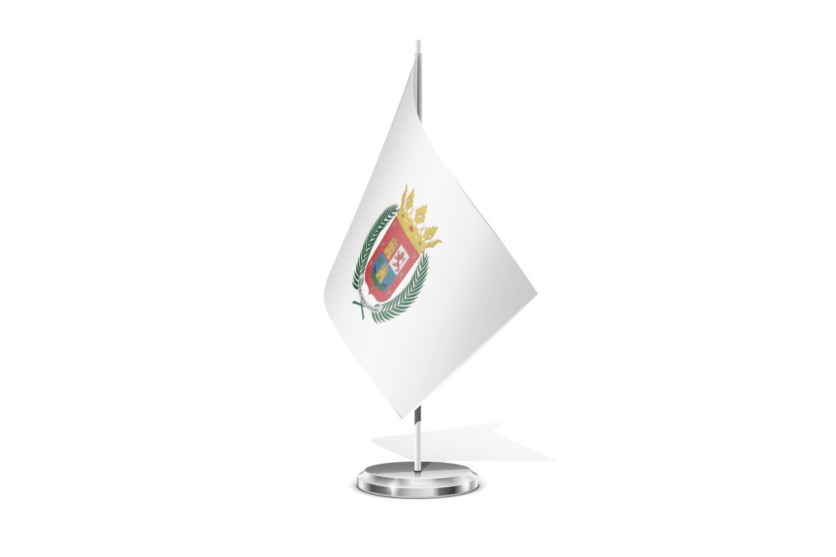 Bandera de mesa de La Palma de Gran Canaria ayuntamiento
