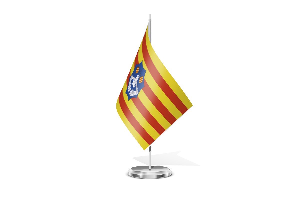 Bandera de mesa de Menorca