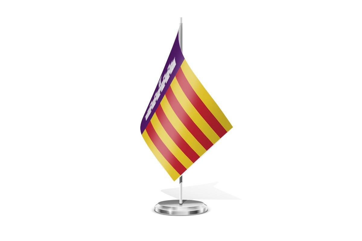 Bandera de mesa de Palma de Mallorca