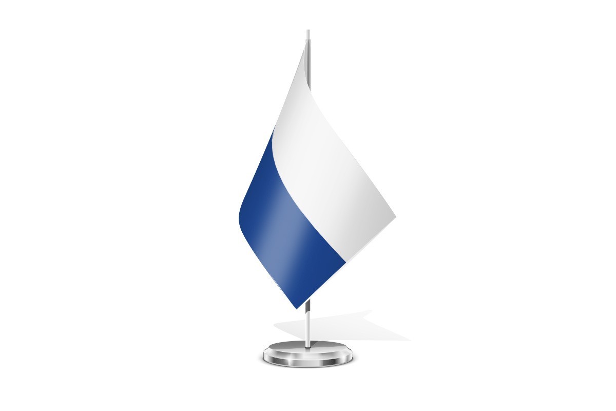 Bandera de mesa de Santander sin escudo