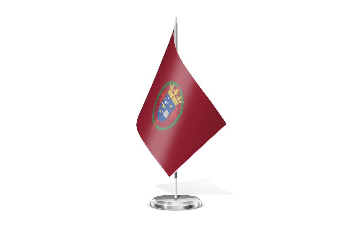 Bandera de mesa de Santiago de Compostela