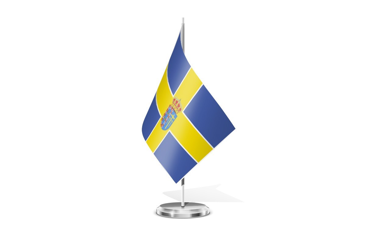 Bandera de mesa de Villanueva de las Cruces | BPH