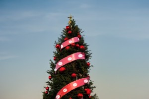 Cinta para árbol de navidad personalizada 123
