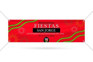 Lona - pancarta para fiestas de ayuntamientos