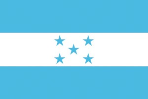 Bandera de Honduras con escudo de alta calidad para exterior 123