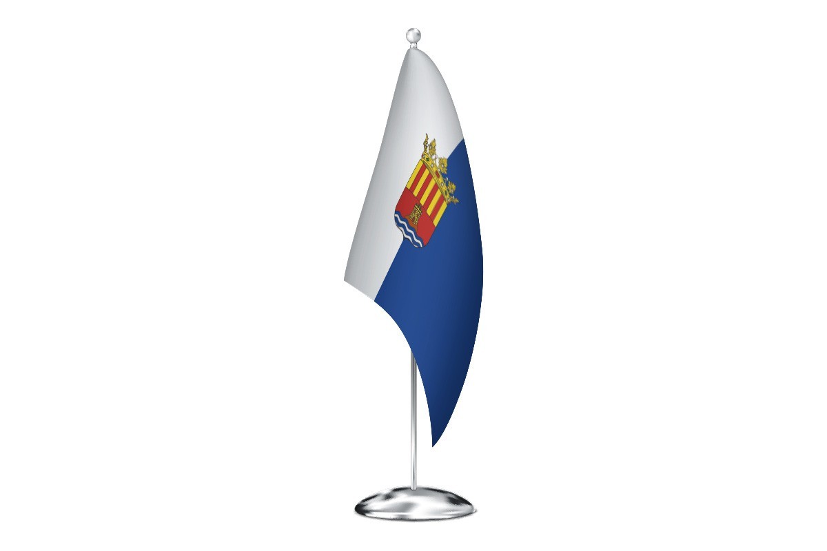 Bandera de despacho de Alicante provincia de alta calidad