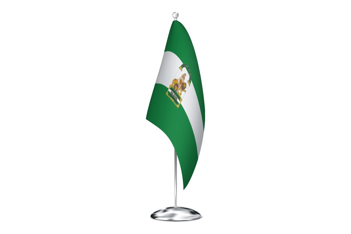 Bandera de despacho de Andalucía de alta calidad