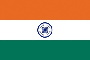Bandera de India con escudo de alta calidad para exterior 123