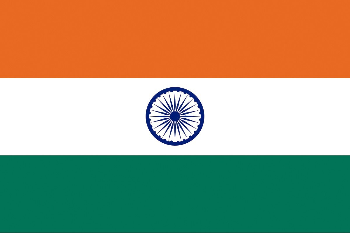 Bandera de India con escudo de alta calidad para exterior Bandera de India con escudo de alta calidad para exterior