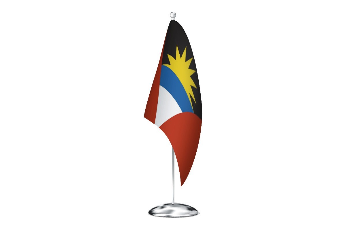 Bandera de despacho de Antigua y Barbuda de alta calidad
