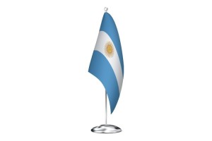 Bandera de despacho de Argentina con escudo de alta calidad 123