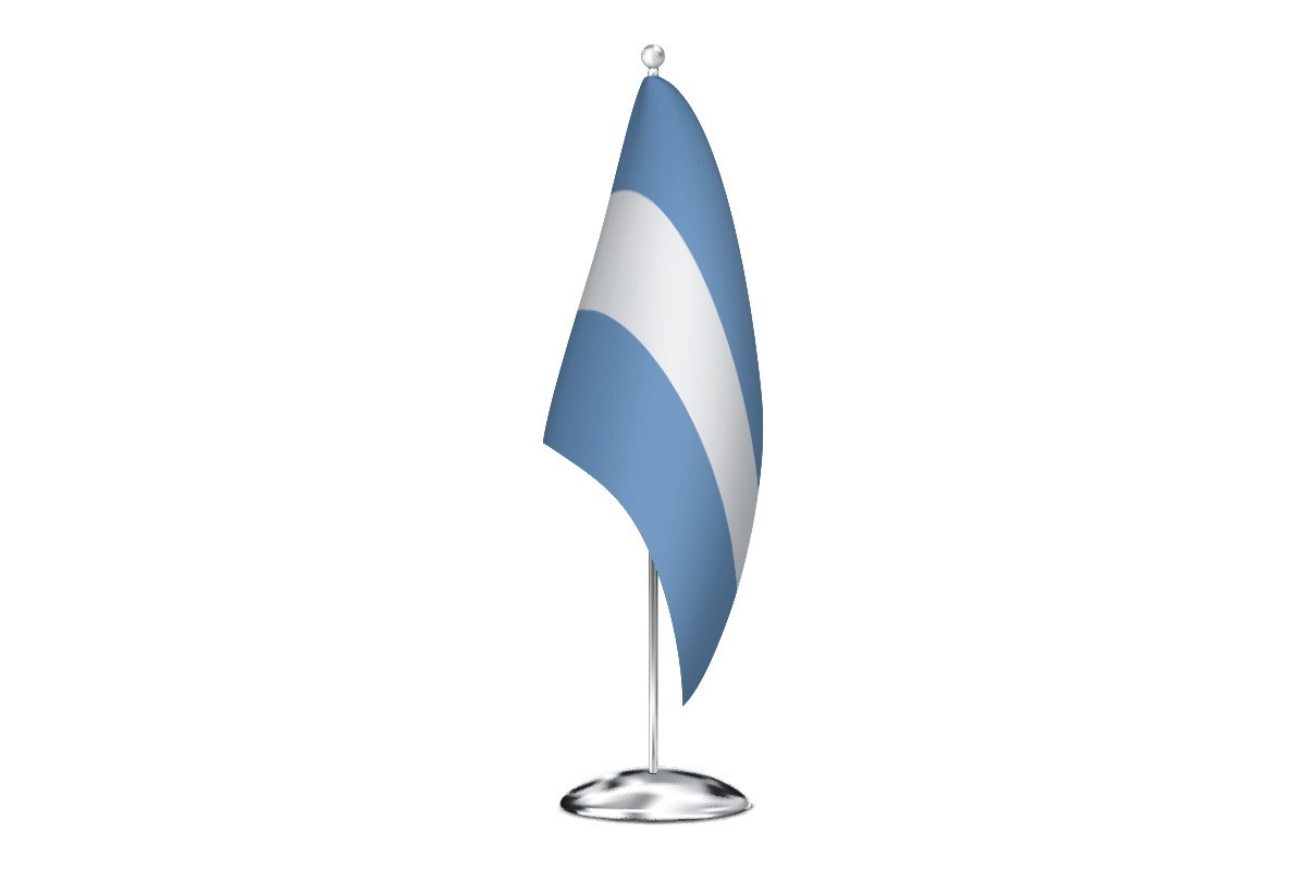 Bandera de despacho de Argentina sin escudo de alta calidad