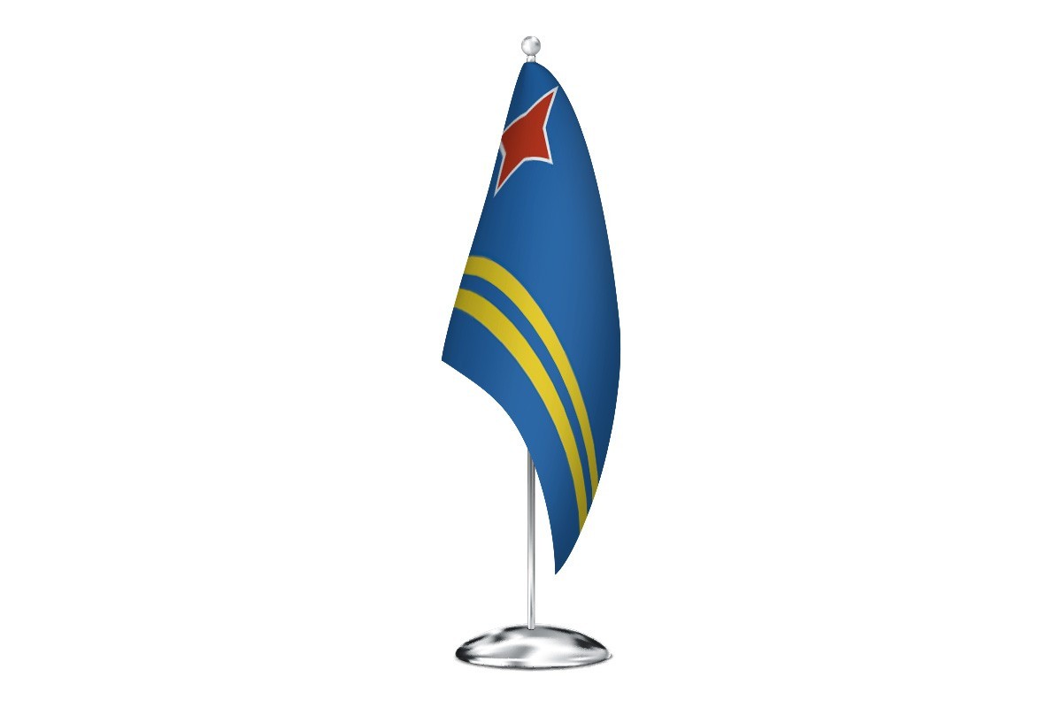 Bandera de despacho de Aruba de alta calidad